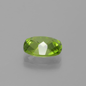 Peridoto verde natural 2,49ct, almofada cortada, VS-SI