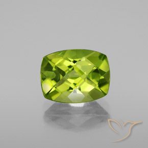 2.84ct Natural verde vivo Peridoto, Almofada, VS-SI