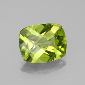 Peridoto verde natural 2,73ct, almofada cortada, VS-SI