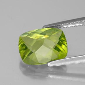 Peridoto verde natural 2,73ct, almofada cortada, VS-SI