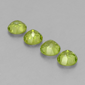 Pedras preciosas de peridoto verde natural de  ct, corte redondo, VS-SI