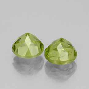 Pedras preciosas de peridoto verde natural de  ct, corte redondo, VS-SI