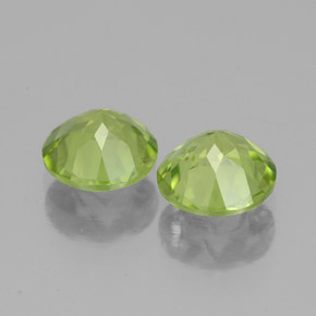 Pedras preciosas de peridoto verde natural de  ct, corte redondo, VS-SI