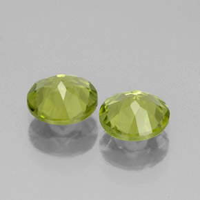 Pedras preciosas de peridoto verde natural de  ct, corte redondo, VS-SI