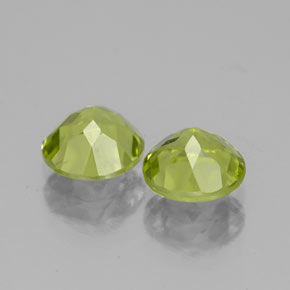 Pedras preciosas de peridoto verde natural de  ct, corte redondo, VS-SI