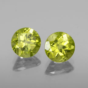 Pedras preciosas de peridoto verde natural de  ct, corte redondo, VS-SI