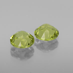 Pedras preciosas de peridoto verde natural de  ct, corte redondo, VS-SI