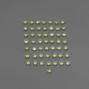 Pedras preciosas de peridoto verde natural de  ct, corte redondo, VVS-VS