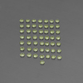Pedras preciosas de peridoto verde natural de  ct, corte redondo, VVS-VS