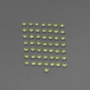 Pedras preciosas de peridoto verde natural de  ct, corte redondo, VVS-VS