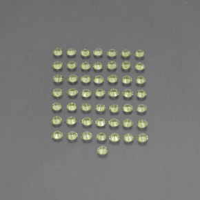 Pedras preciosas de peridoto verde natural de  ct, corte redondo, VVS-VS