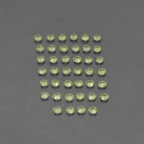 Pedras preciosas de peridoto verde natural de  ct, corte redondo, VVS-VS