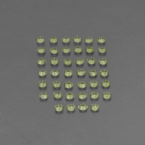 Pedras preciosas de peridoto verde natural de  ct, corte redondo, VVS-VS