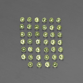 Pedras preciosas de peridoto verde natural de  ct, corte redondo, VVS-VS