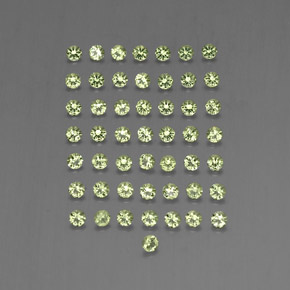 Pedras preciosas de peridoto verde natural de  ct, corte redondo, VVS-VS