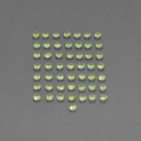 Pedras preciosas de peridoto verde natural de  ct, corte redondo, VVS-VS