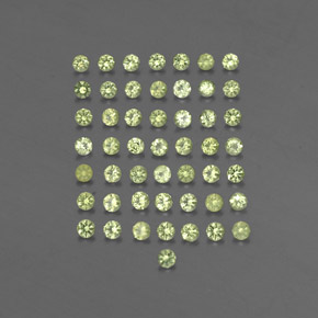 Pedras preciosas de peridoto verde natural de  ct, corte redondo, VVS-VS