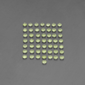 Pedras preciosas de peridoto verde natural de  ct, corte redondo, VVS-VS