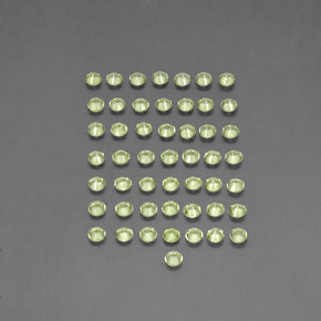 Pedras preciosas de peridoto verde natural de  ct, corte redondo, VVS-VS
