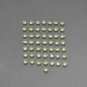 Pedras preciosas de peridoto verde natural de  ct, corte redondo, VVS-VS
