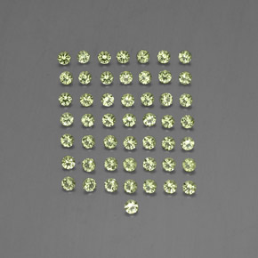 Pedras preciosas de peridoto verde natural de  ct, corte redondo, VVS-VS