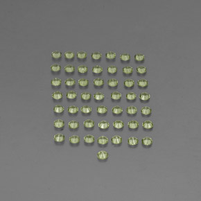 Pedras preciosas de peridoto verde natural de  ct, corte redondo, VVS-VS