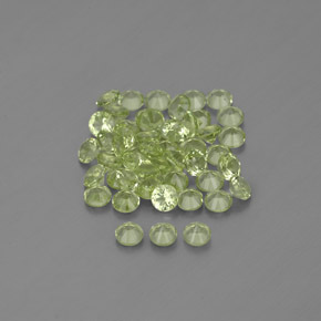 Pedras preciosas de peridoto verde natural de  ct, corte redondo, VVS-VS