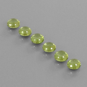 Pedras preciosas de peridoto verde natural de  ct, corte redondo, transparente