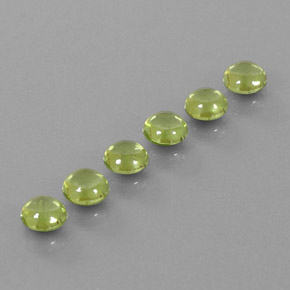 Pedras preciosas de peridoto verde natural de  ct, corte redondo, transparente