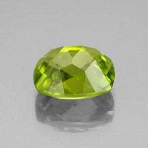 Peridoto verde natural 3,26ct, almofada cortada, VS-SI