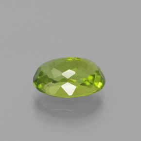 Peridoto verde natural 5,47ct, corte oval, VS