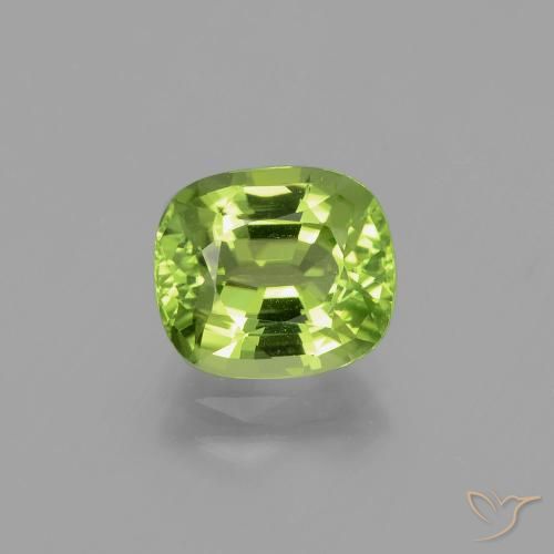 2.38ct Natural verde vivo Peridoto, Almofada, VS
