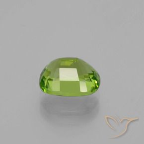 Peridoto verde vivo Natural 2.38ct, Almofada, VS