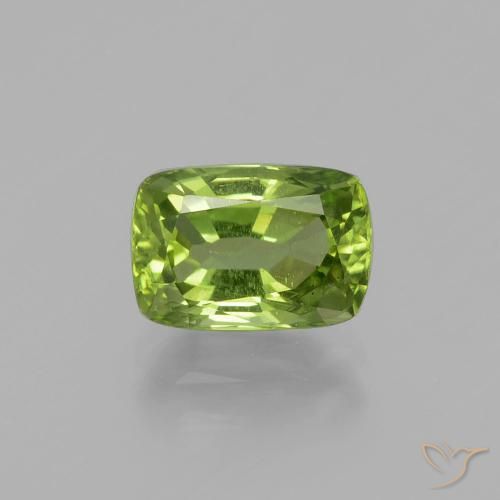 1.98ct Natural Verde médio Peridoto, Almofada, VS