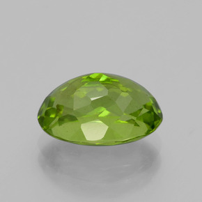 Peridoto verde natural 4,17ct, corte oval, VS