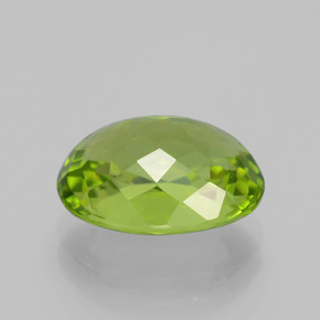 Peridoto Verde médio Natural 4.99ct, Corte Oval, VS
