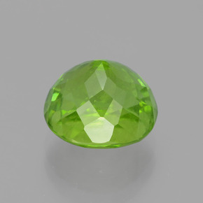 Peridoto verde natural 5,37ct, corte oval, VS-SI