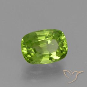 Peridoto Verde amarelado Natural 2.04ct, Almofada, VS