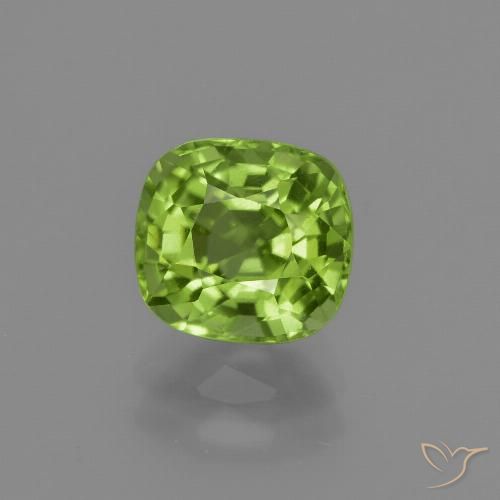 1.98ct Natural verde vivo Peridoto, Almofada, VS