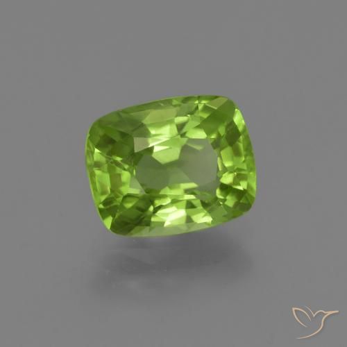 Peridoto Verde médio Natural 2.12ct, Almofada, VS