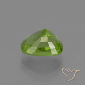 Peridoto verde natural 2,38ct, almofada cortada, VS