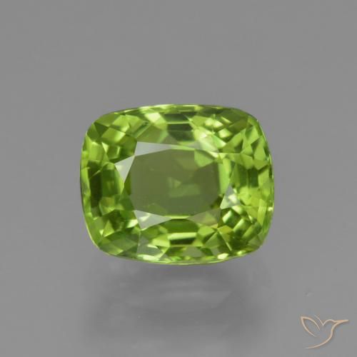 1.97ct Natural verde vivo Peridoto, Almofada, VS