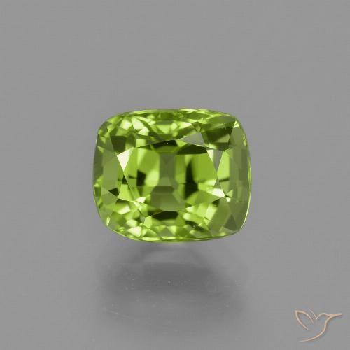 2.35ct Natural Verde médio Peridoto, Almofada, VS