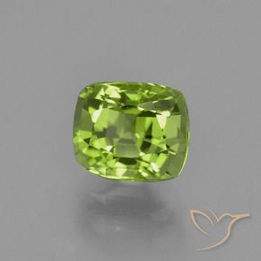Peridoto Verde médio Natural 2.35ct, Almofada, VS