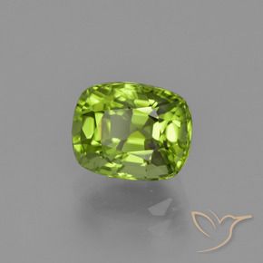 Peridoto Verde médio Natural 2.22ct, Almofada, VS