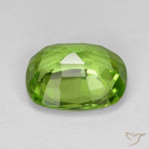 Peridoto Verde amarelado Natural 2.13ct, Almofada, VS