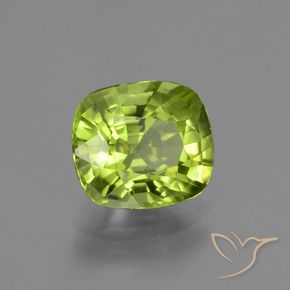 Peridoto Verde médio Natural 2.20ct, Almofada, VS