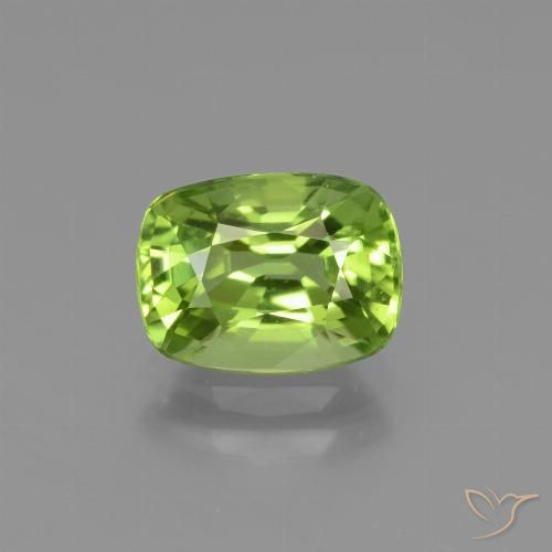 2.05ct Natural verde vivo Peridoto, Almofada, VVS-VS