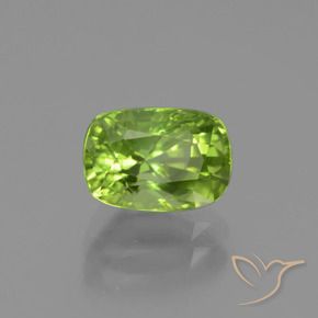 Peridoto Verde amarelado Natural 2.00ct, Almofada, VS