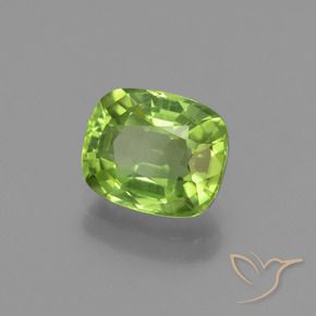 Peridoto Verde médio Natural 2.13ct, Almofada, VS